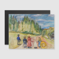 Edvard Munch - The Fairytale Forest Magnetic Card