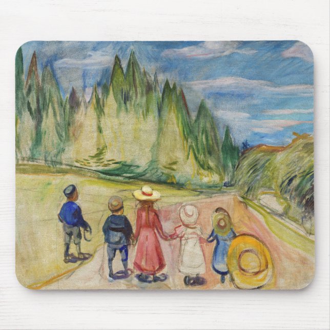 Edvard Munch - The Fairytale Forest Mouse Pad (Front)
