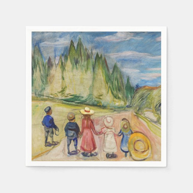 Edvard Munch - The Fairytale Forest Napkin (Front)