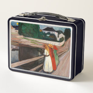 Edvard Munch - The Girls on the Bridge Metal Lunch Box