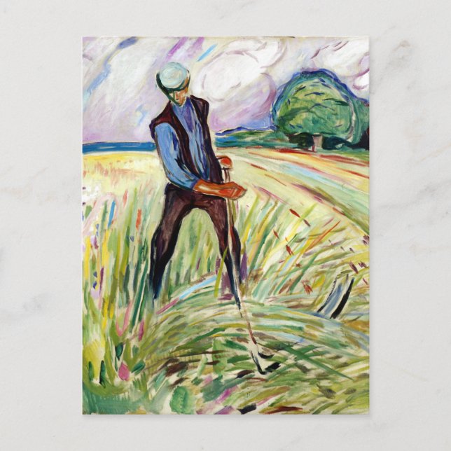 Edvard Munch The Haymaker Postcard (Front)