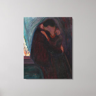 Edvard Munch - The Kiss Canvas Print
