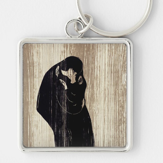 Edvard Munch - The Kiss IV Keychain (Front)