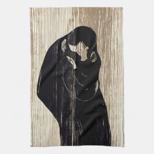 Edvard Munch - The Kiss IV Kitchen Towel