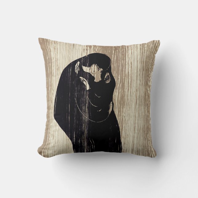 Edvard Munch - The Kiss IV Throw Pillow (Front)