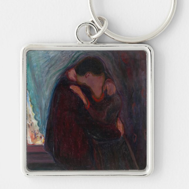 Edvard Munch - The Kiss Keychain (Front)