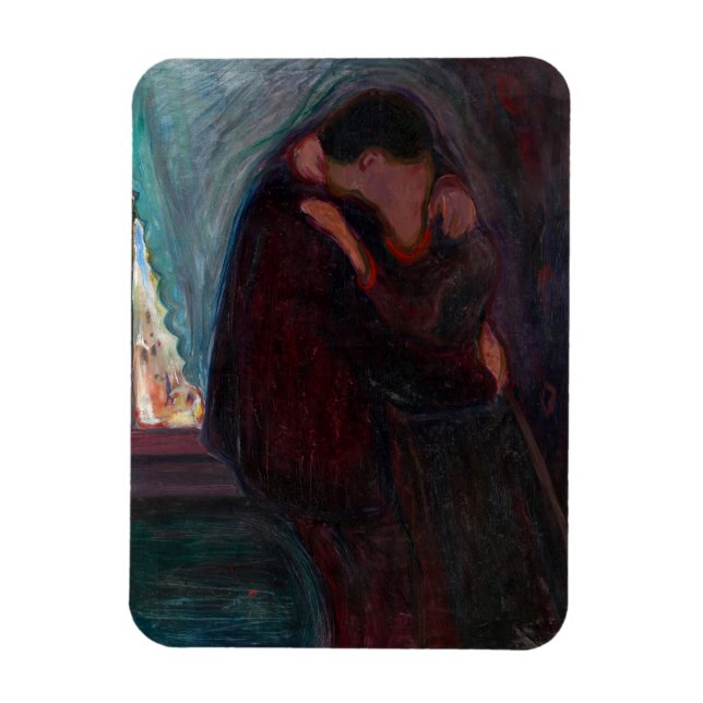Edvard Munch - The Kiss Magnet (Vertical)