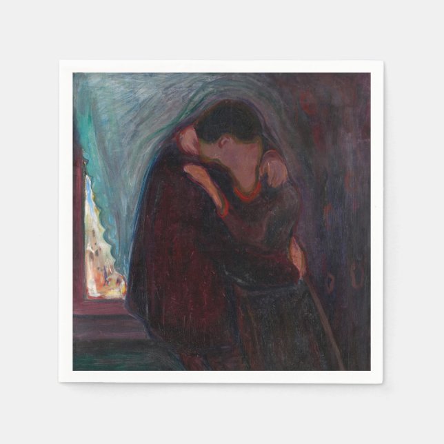 Edvard Munch - The Kiss Napkin (Front)
