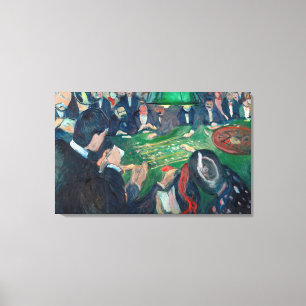Edvard Munch - The Roulette Table in Monte Carlo Canvas Print