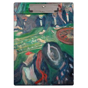 Edvard Munch - The Roulette Table in Monte Carlo Clipboard
