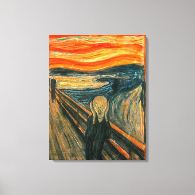 EDVARD MUNCH - The scream 1893 Canvas Print (Front)
