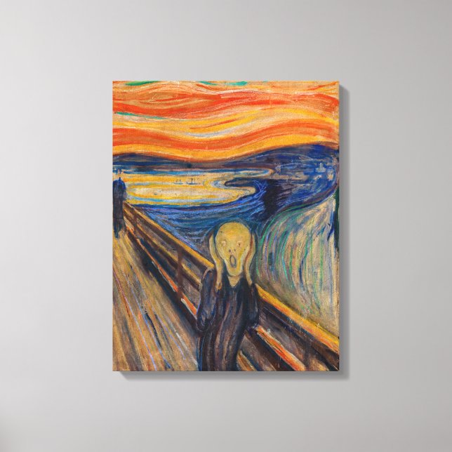 Edvard Munch - The Scream 1893 Canvas Print (Front)