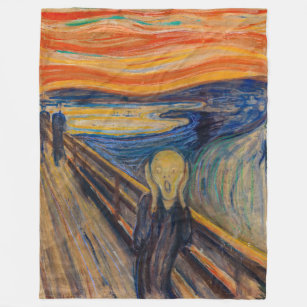 Edvard Munch - The Scream 1893 Fleece Blanket