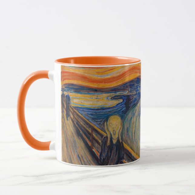 Edvard Munch - The Scream 1893 Mug (Left)