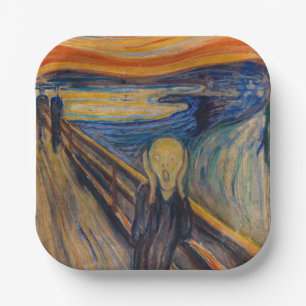Edvard Munch - The Scream 1893 Paper Plate