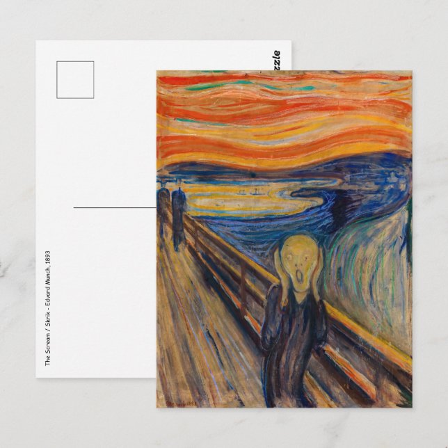 Edvard Munch - The Scream 1893 Postcard (Front/Back)