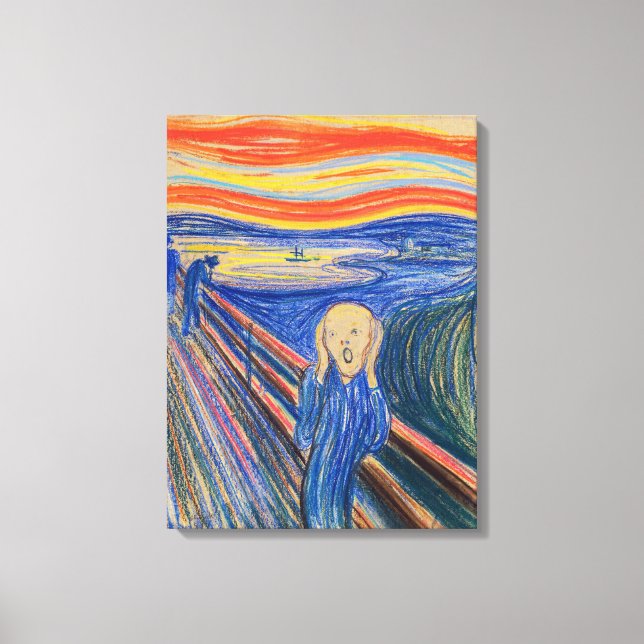 Edvard Munch - The Scream 1895 Canvas Print (Front)