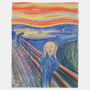 Edvard Munch - The Scream 1895 Fleece Blanket