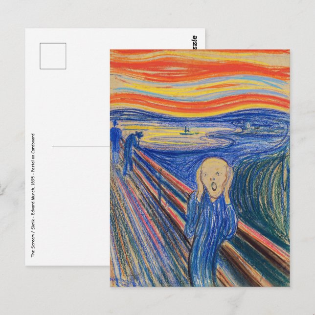 Edvard Munch - The Scream 1895 Postcard (Front/Back)