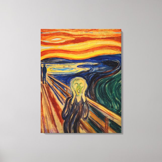 Edvard Munch - The Scream 1910 Canvas Print (Front)