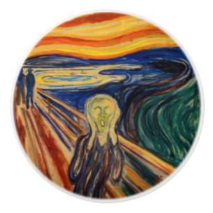 Edvard Munch - The Scream 1910 Ceramic Knob