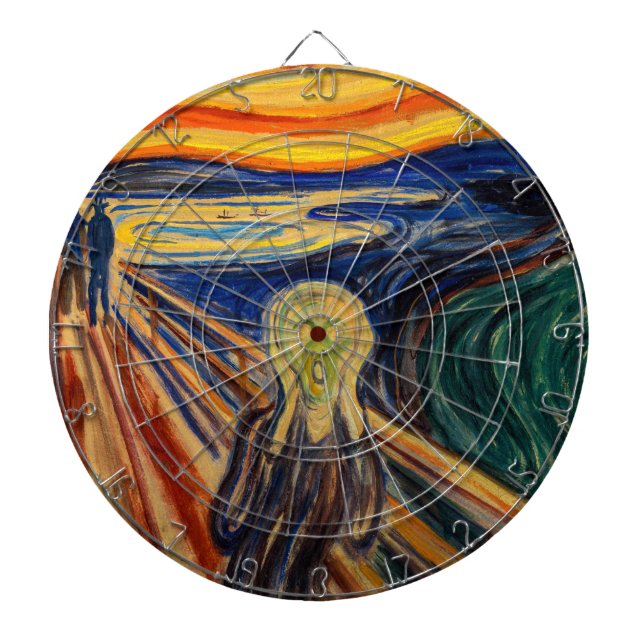 Edvard Munch - The Scream 1910 Dartboard (Front)