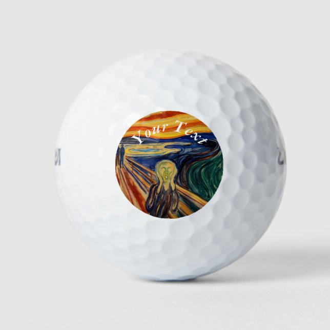 Edvard Munch - The Scream 1910 Golf Balls (Front)