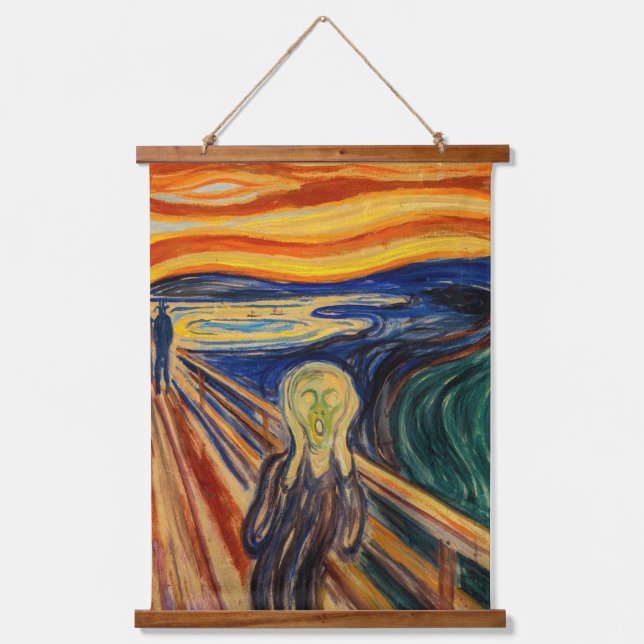 Edvard Munch - The Scream 1910 Hanging Tapestry (Front)