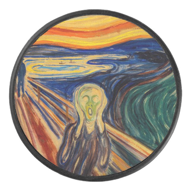 Edvard Munch - The Scream 1910 Hockey Puck (Front)