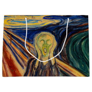 Edvard Munch - The Scream 1910 Large Gift Bag