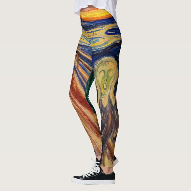 Edvard Munch - The Scream 1910 Leggings (Left)