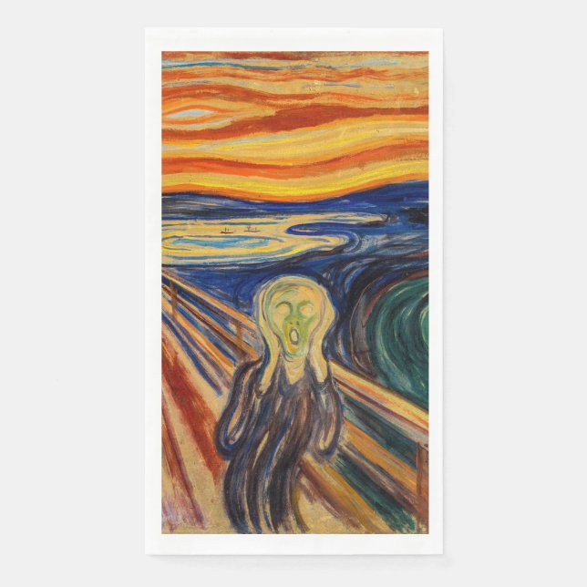 Edvard Munch - The Scream 1910 Napkin (Front)