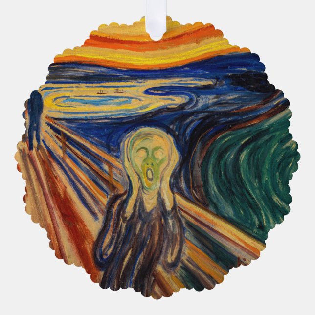 Edvard Munch - The Scream 1910 Ornament Card (Front)