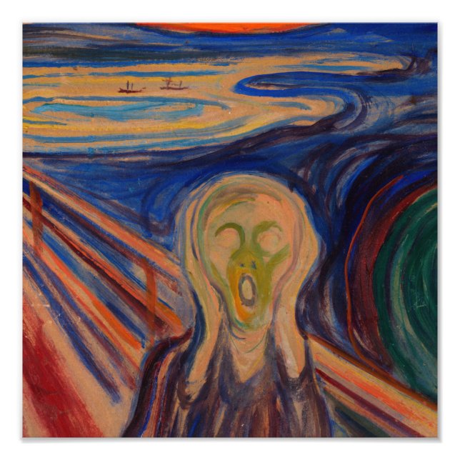 Edvard Munch The Scream 1910 Photo Print (Front)