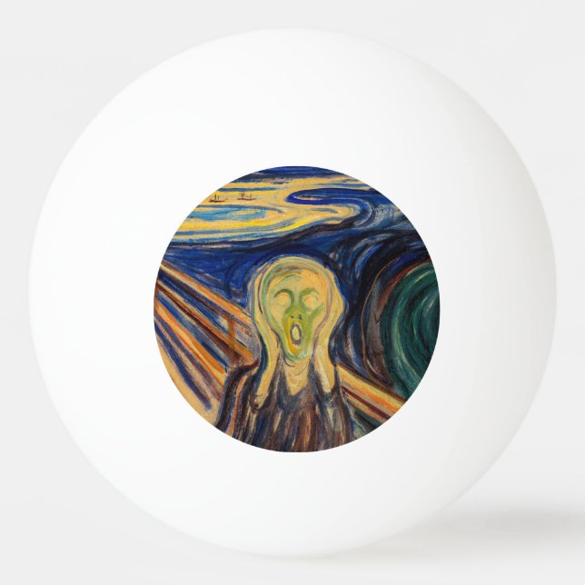 Edvard Munch - The Scream 1910 Ping Pong Ball (Front)