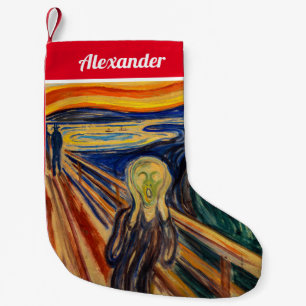 Edvard Munch - The Scream 1910 Small Christmas Stocking