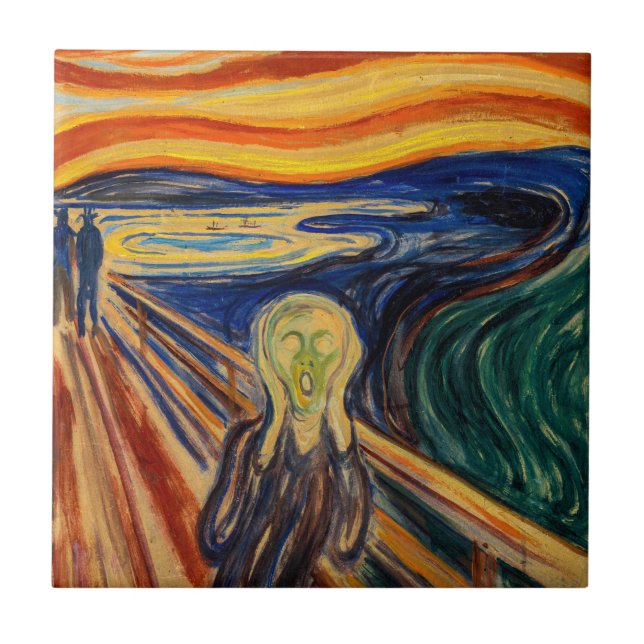 Edvard Munch - The Scream 1910 Tile (Front)