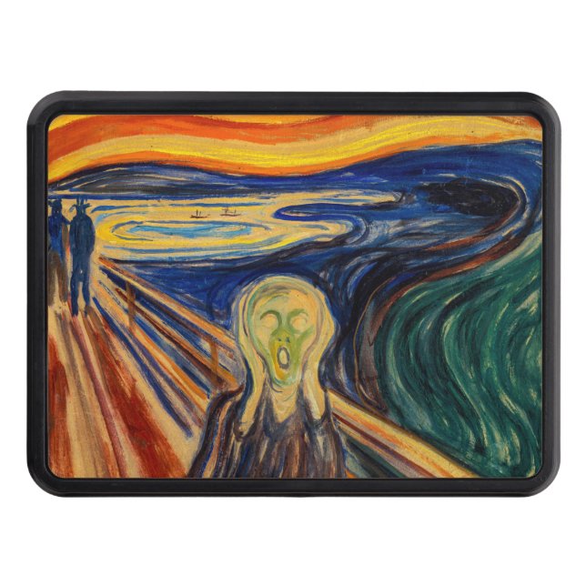 Edvard Munch - The Scream 1910 Trailer Hitch Cover (Front)
