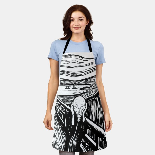 Edvard Munch - The Scream Lithography Apron (Worn)