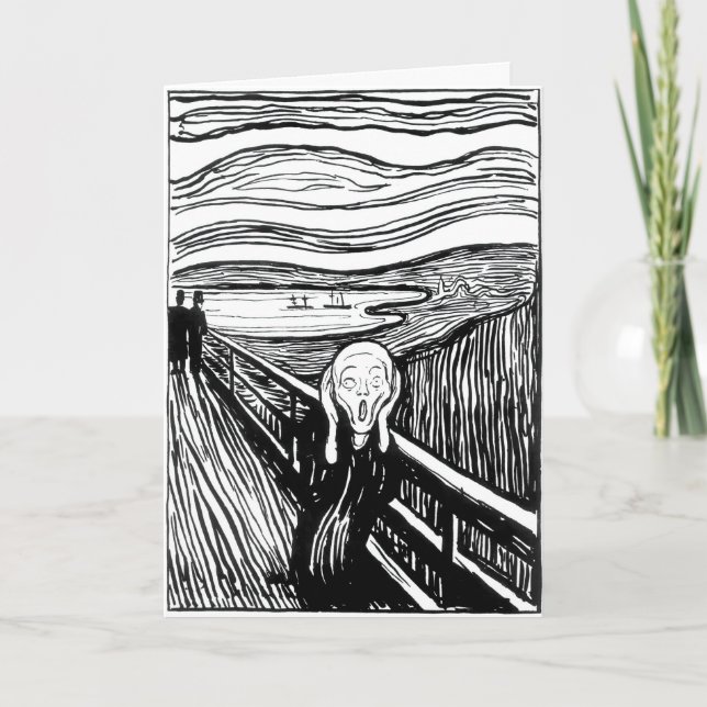 Edvard Munch - The Scream Lithography Card (Front)