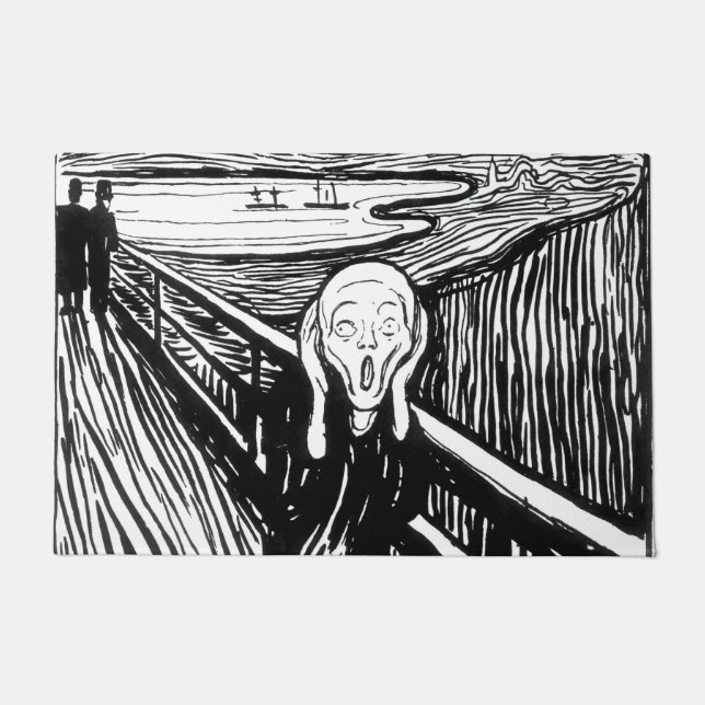 Edvard Munch - The Scream Lithography Doormat (Front)