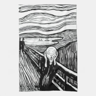 Edvard Munch - The Scream Lithography Kitchen Towel