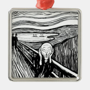 Edvard Munch - The Scream Lithography Metal Ornament
