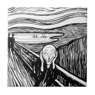 Edvard Munch - The Scream Lithography Tile