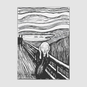 Edvard Munch - The Scream Lithography Tissue Paper