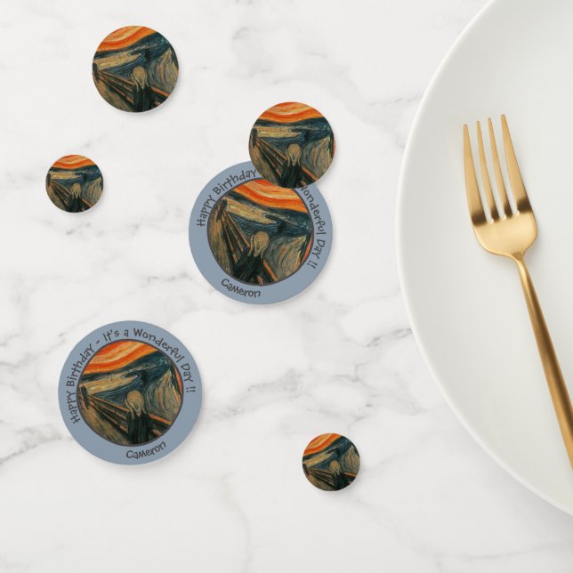 Edvard Munch The Scream Party Items Collection Confetti (Group)