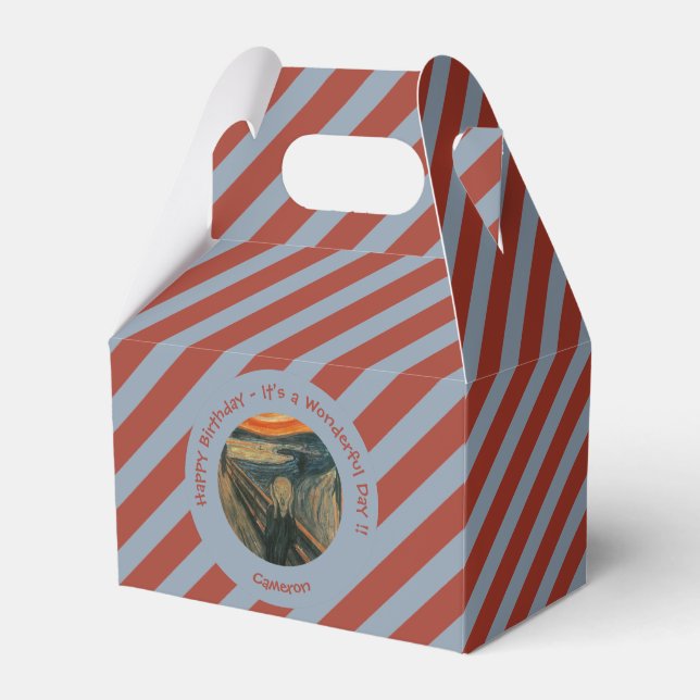 Edvard Munch The Scream Party Items Collection Favor Box (Front Side)
