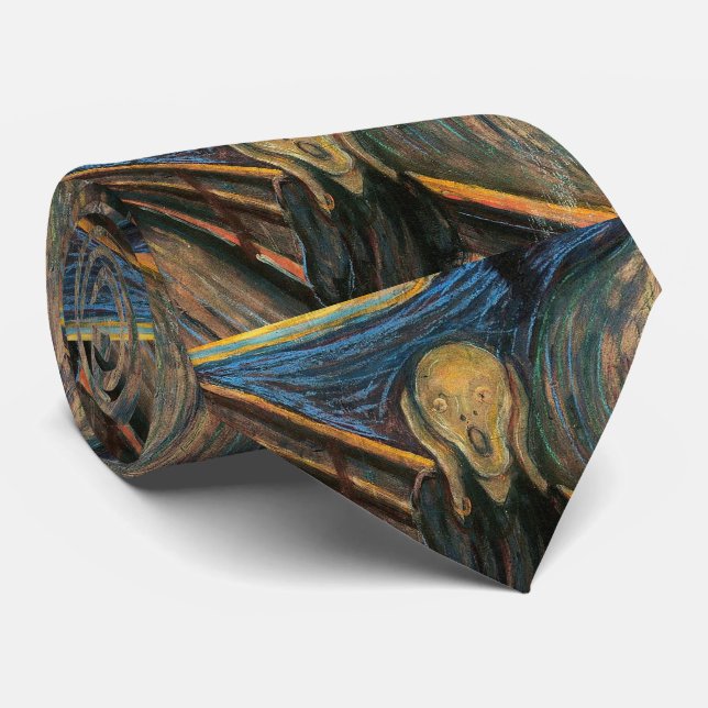 Edvard Munch, “ The Scream ” Tie (Rolled)