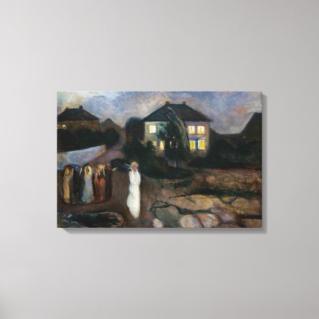 Edvard Munch - The Storm Canvas Print (Front)