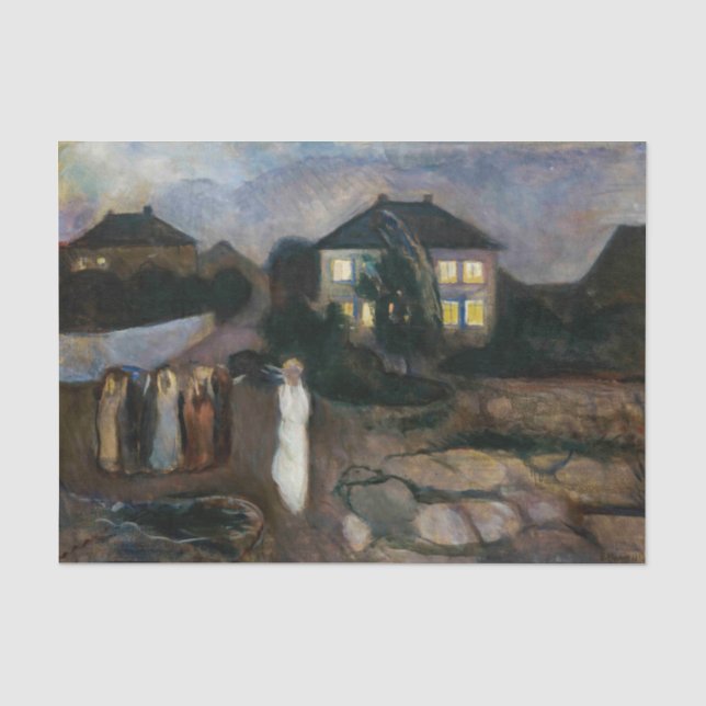 Edvard Munch - The Storm Tissue Paper (Front)